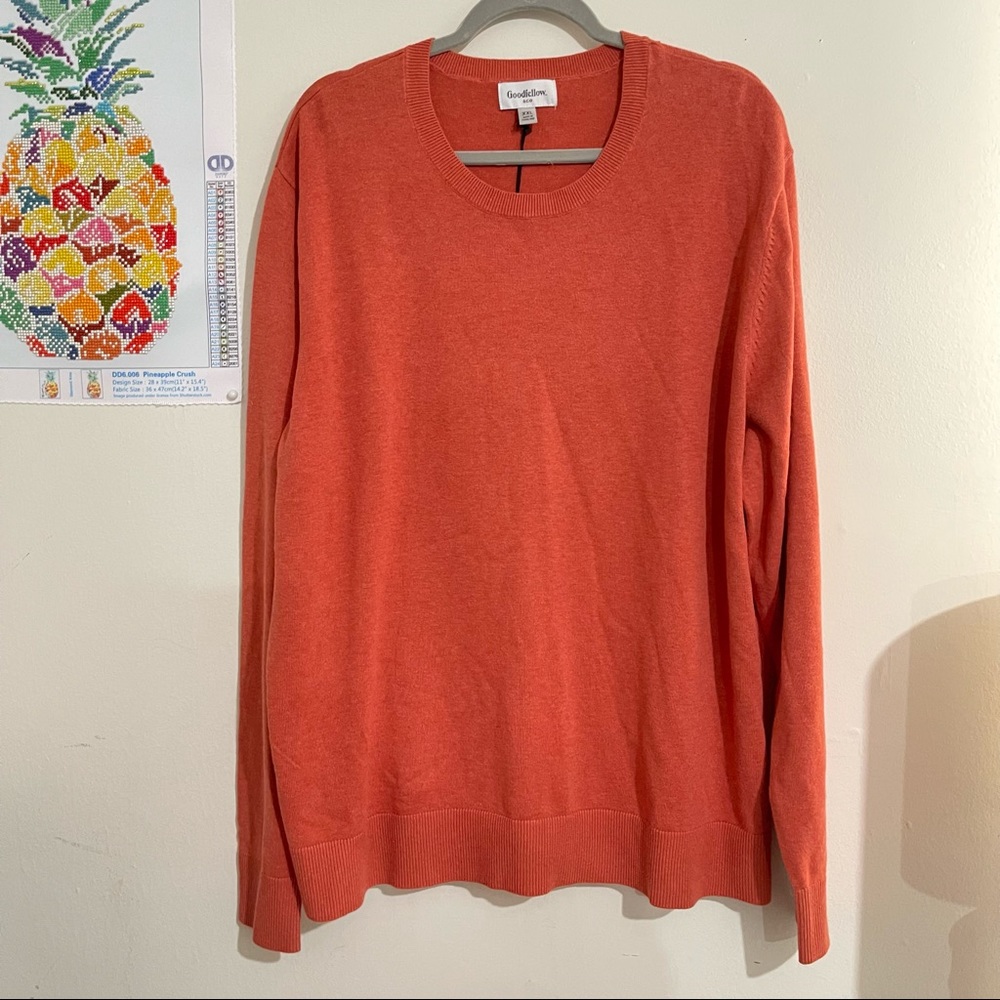 Goodfellow & Co Orange Crewneck Sweater a size XXL